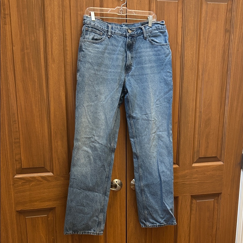 Zara women’s Straight cotton Blue Jeans size 10